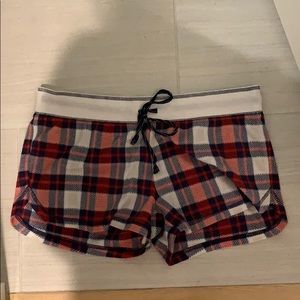 Pajama flannel shorts